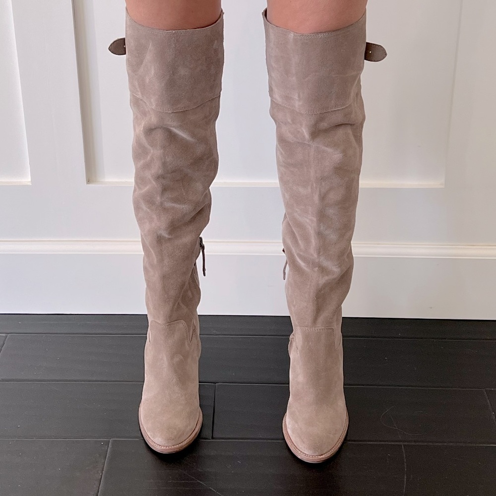 Taupe Suede Over the Knee Dolce Vita Boots Size 6